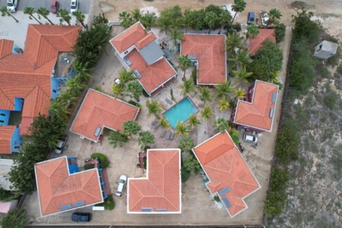 Aerial view on Perla from above